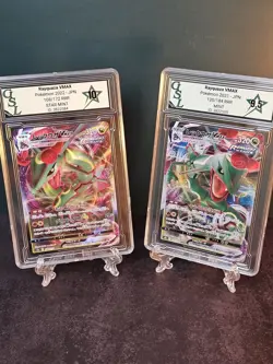DRAGON DUO- Two Graded Rayquaza Pokemon Cards GSL 108/172 and 120/184 (Japanese) - Image 1