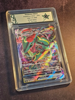 DRAGON DUO- Two Graded Rayquaza Pokemon Cards GSL 108/172 and 120/184 (Japanese) - Image 2