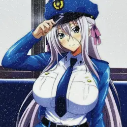 High School DxD Rossweisse Sexy Cop Anime Waifu Girl Goddess Glitter Art Card - Image 4
