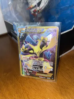 Pokemon TCG Alakazam EX Holo Ultra Rare 2016, 125/124 Card - Image 1