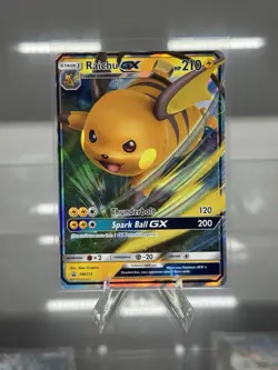 Pokemon TCG Raichu GX Holo Promo Card Sun & Moon SM213 - Image 1