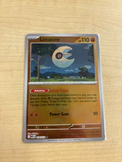 074/132 Lunatone : (Reverse Holo) Card : Mega Evolution : Pokemon TCG - Image 1