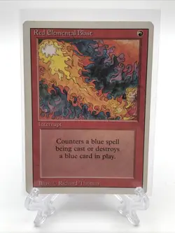 Magic The Gathering MTG Red Elemental Blast Revised Trading Card MP - Image 1