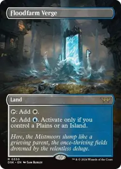 MTG - Floodfarm Verge (Borderless) - - Light Play - Normal - Image 1