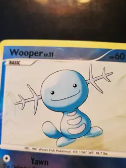 Wooper 118/132 Reverse Holo Pokemon TCG Card Diamond Pearl Secret Wonders LP-NM - Image 4