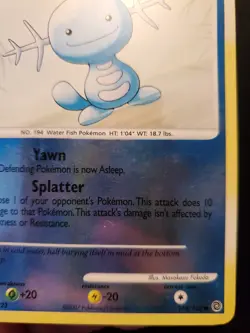 Wooper 118/132 Reverse Holo Pokemon TCG Card Diamond Pearl Secret Wonders LP-NM - Image 5