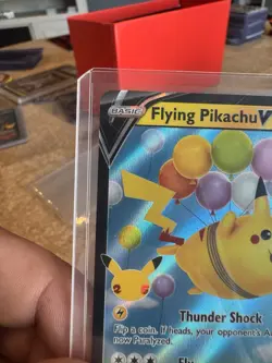 Pokemon TCG Flying Pikachu v Celebrations Holo Ultra Rare Lightning Card 006/025 - Image 3