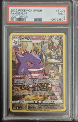 Pokemon 4 Cards PSA 9 Sword & Shield Era Gengar Tg06 Leafeon Vstar Charizard - Image 3