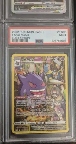Pokemon 4 Cards PSA 9 Sword & Shield Era Gengar Tg06 Leafeon Vstar Charizard - Image 5