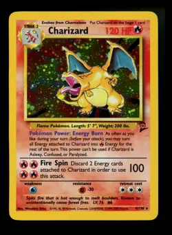 Charizard 4/130 Base Set 2 Holo Rare WOTC Pokemon Card TCG - Image 1
