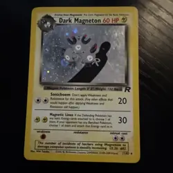 Pokemon Dark Magneton TCG Holo Rare Card 11/82 Unlimited LP/MP - Image 1