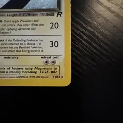 Pokemon Dark Magneton TCG Holo Rare Card 11/82 Unlimited LP/MP - Image 2