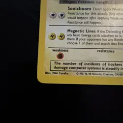 Pokemon Dark Magneton TCG Holo Rare Card 11/82 Unlimited LP/MP - Image 3