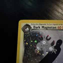 Pokemon Dark Magneton TCG Holo Rare Card 11/82 Unlimited LP/MP - Image 4