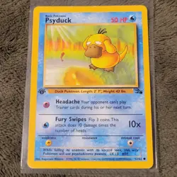 Pokemon Psyduck #53/62 Fossil 1st Edition Moderately Played Card *FREE SHIPPING* - Image 1