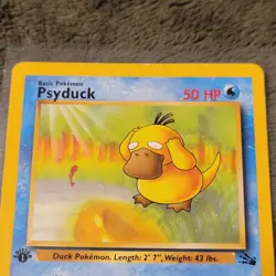 Pokemon Psyduck #53/62 Fossil 1st Edition Moderately Played Card *FREE SHIPPING* - Image 2