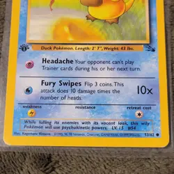 Pokemon Psyduck #53/62 Fossil 1st Edition Moderately Played Card *FREE SHIPPING* - Image 3
