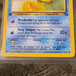 Pokemon Psyduck #53/62 Fossil 1st Edition Moderately Played Card *FREE SHIPPING* - Image 3