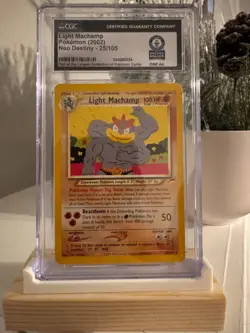 Light Machamp 2002 Neo Destiny 25/105 Pokemon Card CGC Gray Brothers GWR - Image 1