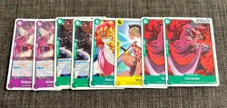 One Piece 74 Cards Bulk Lot TCG Card Game Mixed Cards ENGLISH w/ Hearts - Image 5