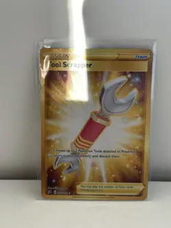Pokemon TCG Tool Scrapper Rebel Clash Gold Secret Rare Card 208/192 - Image 1