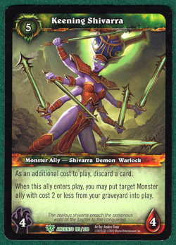 Keening Shivarra - War Of The Ancients 185 - World Of Warcraft TCG Card - Image 1