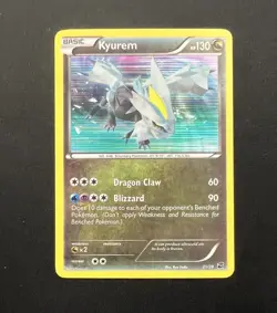 Pokemon TCG English Card Dragon Vault Secret Rare 21/20 Kyurem Holo - Image 1