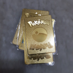 New-(5) Rare Pokemon Charizard Vmax Metal Gold Pokemon Card Charizard GX Set - Image 1