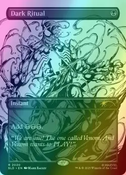 Dark Ritual Spider-Man Venom Unleashed Secret Lair INKS Foil MTG NM - Image 1