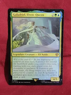 x1 Galadriel, Elven-Queen - Foil M MTG Commander: The Lord of the Rings: - Image 3