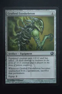 Magic The Gathering MTG GRAFTED EXOSKELETON Scars of Mirrodin LP Lightly Played - Image 1