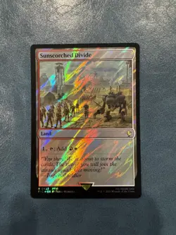 1x Sunscorched Divide, Surge Foil, Final Fantasy, Magic MTG NM - Image 1