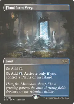 MTG Floodfarm Verge (0330) *Non-Foil* Borderless Duskmourn MT/NM Free Ship - Image 1