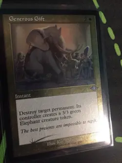 MTG Magic The Gathering Generous Gift Foil Etched MH1 White Instant Commander - Image 2