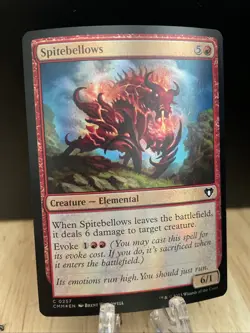 MTG Spitebellows FOIL #257 Commander Masters Common CMM NM/M - Image 1