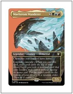 1x Maelstrom Wanderer, Borderless Art, Magic the Gathering MTG NM - Image 1