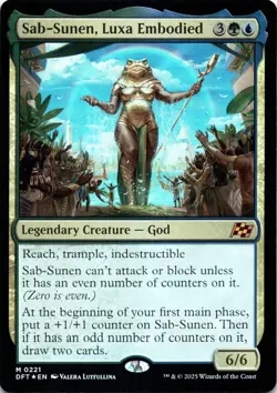 Sab-Sunen, Luxa Embodied FOIL Aetherdrift Magic MTG NM - Image 1