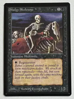 Magic the Gathering MTG Beta Drudge Skeletons NM (Beta Bob) - Image 1