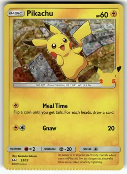 Pikachu - 25/25 025/025 McDonald's 25th Anniversary Promos NM Pokemon Card TCG - Image 1