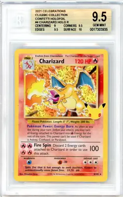 Pokemon Charizard #4 Celebrations Classic Collection BGS 9.5 Gem Mint - Image 1