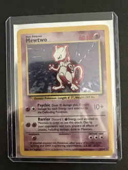 Pokemon TCG Mewtwo Base Set 10/102 Holo 1999-2000 Wizards Base Set Holo Rare - Image 5