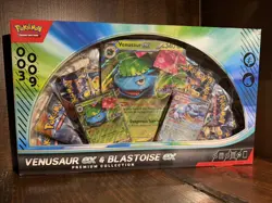 Pokemon TCG Venusaur Ex & Blastoise Ex Premium Collection Box Gamestop SEALED - Image 1