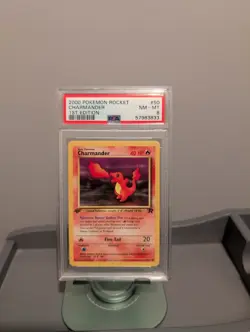 2000 POKEMON ROCKET 1ST EDITION #50 CHARMANDER PSA 8 - Image 1