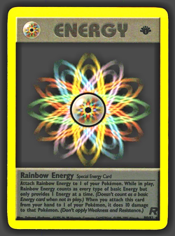 Pokemon TCG Rainbow Energy 80/82 Rocket First Edition NM - Image 1
