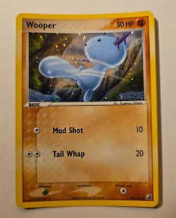 Pokemon TCG Wooper 79/115 Holo EX Unseen Forces Rare - Image 1
