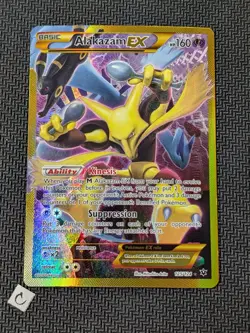 Alakazam EX 125/124 - Fates Collide Gold Secret Rare Holo Pokemon TCG MP - Image 1