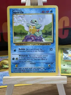 Pokemon TCG Squirtle Base Set Unlimited Common 63/102 MP Vintage WOTC 1999 - Image 3