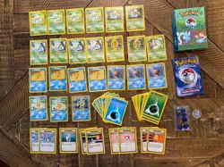 Wizards of the Coast 1999 Pokemon Overgrowth 💧🍃 Theme Deck open/complete WOTC - Image 1