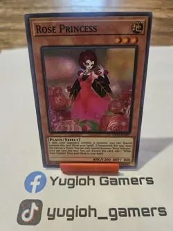 Yu-Gi-Oh Rose Princess KICO 1st Edition Super Rare Light Played - Image 1