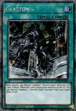 Geartown - Platinum Secret Rare 1st Edition RA03-EN203 - NM - YuGiOh - Image 1